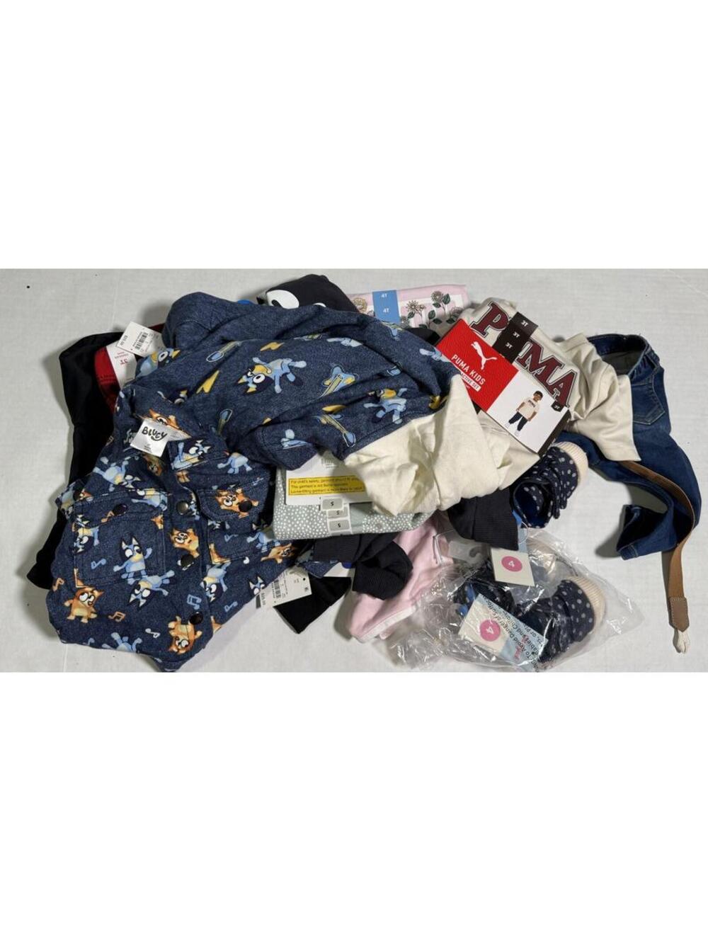 Toddler Clothes Lot Of 14 Pieces - Cat & Jack, Bluey, Champion, PUMA NEW